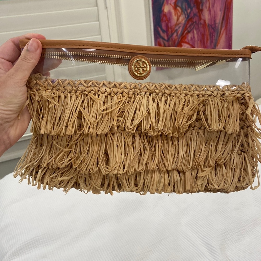 Tory Burch Raffia Clutch